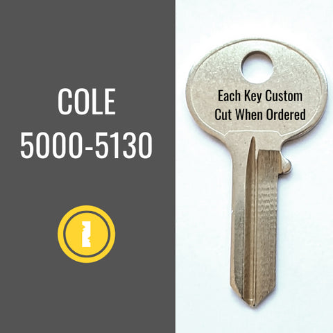 Replacement Cole File Cabinet Key 5010
