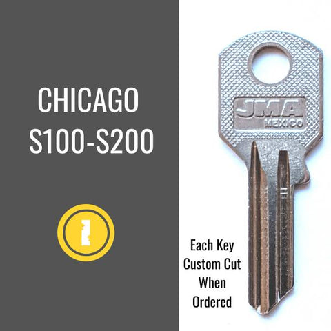 Replacement Chicago File Cabinet Key - S102