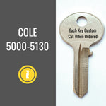 Replacement Cole File Cabinet Key 5096