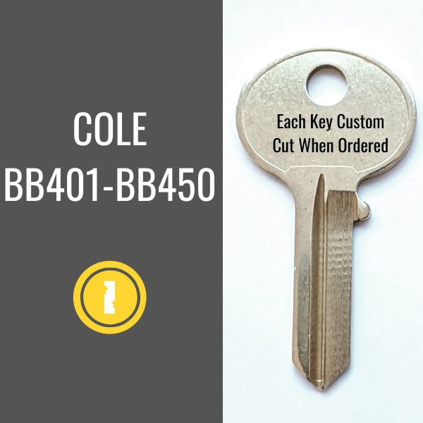 Cole BB File Cabinet / Desk Keys