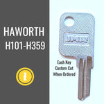 Replacement Haworth File Cabinet Key H168