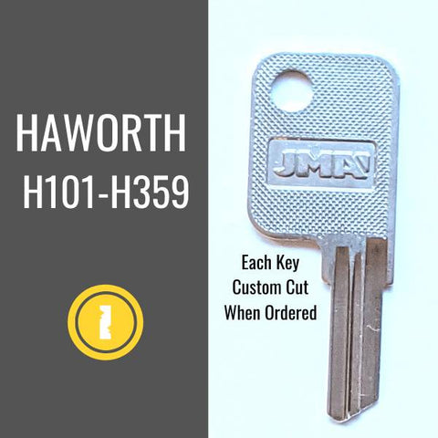 Replacement Haworth File Cabinet Key H168