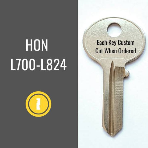 Replacement HON File Cabinet Key L727